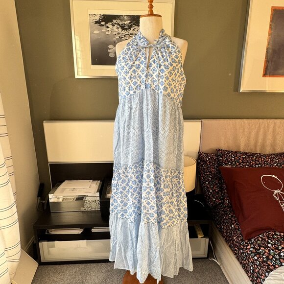 Vineyard Vines Dresses & Skirts - Vineyard Vines 100% Cotton Light Flowy Maxi Dress Floral Geometric Summer SMALL